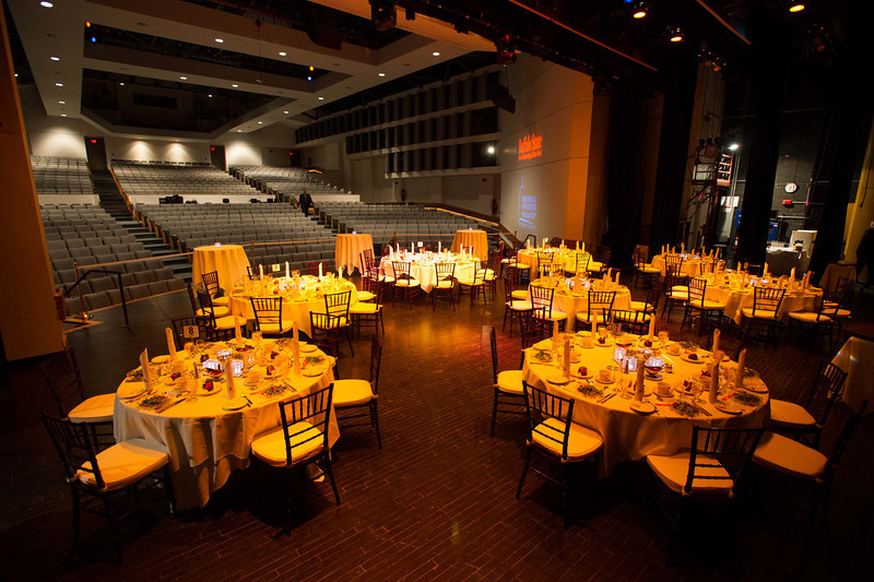 Tables set up for a special event